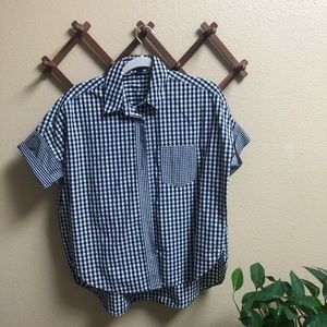 Gingham Madewell button down shirt